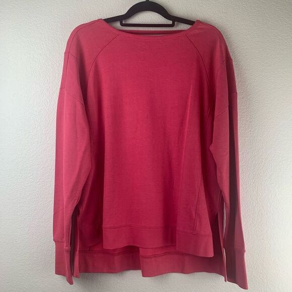 New Sweaty Betty After Class Sport Sweatshirt Tayberry Pink Size M - Picture 3 of 9